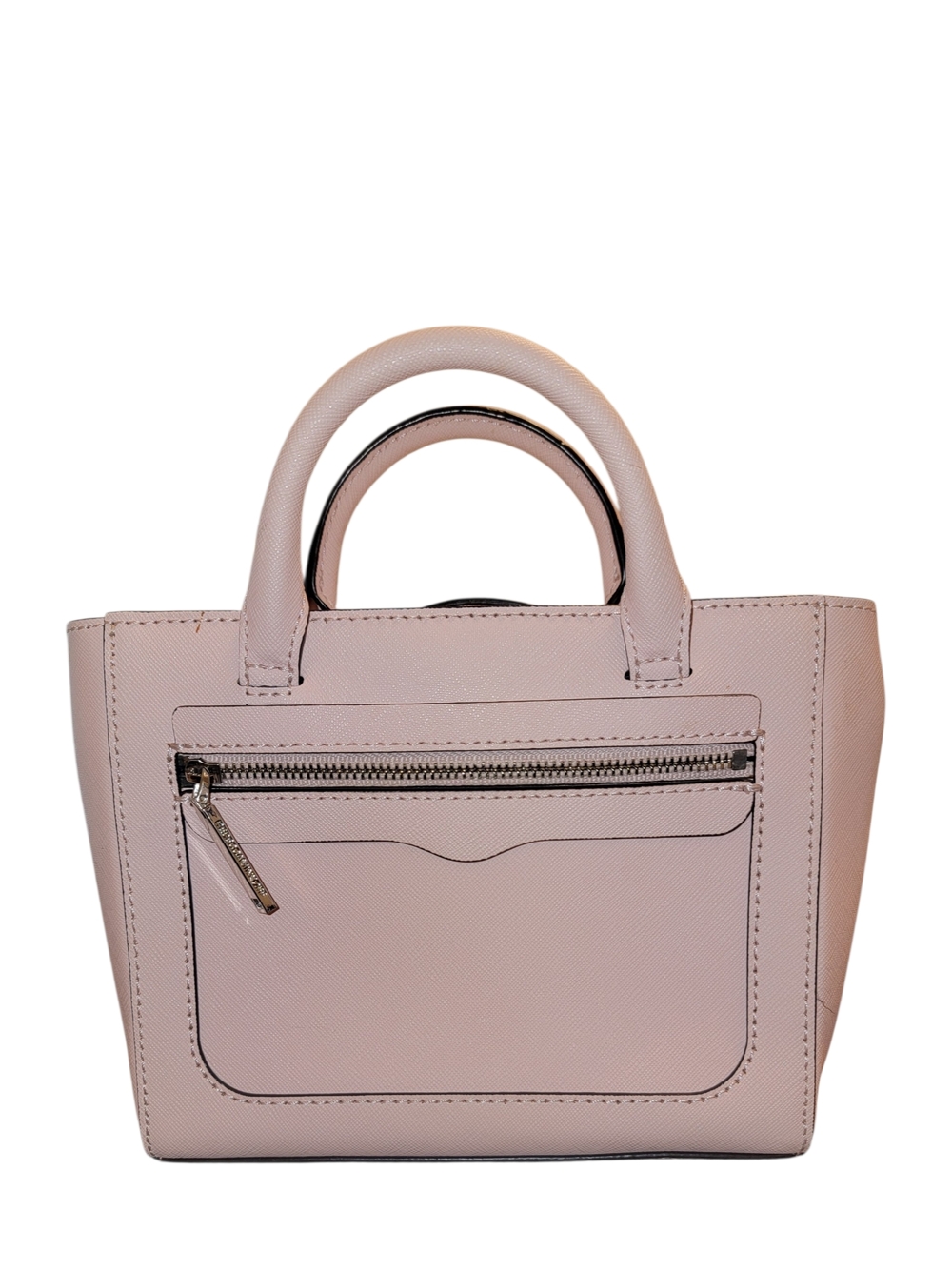 Rebecca Minkoff Blush Pink Saffiano Mini Leather Tote/Crossbody - Picture 2 of 5